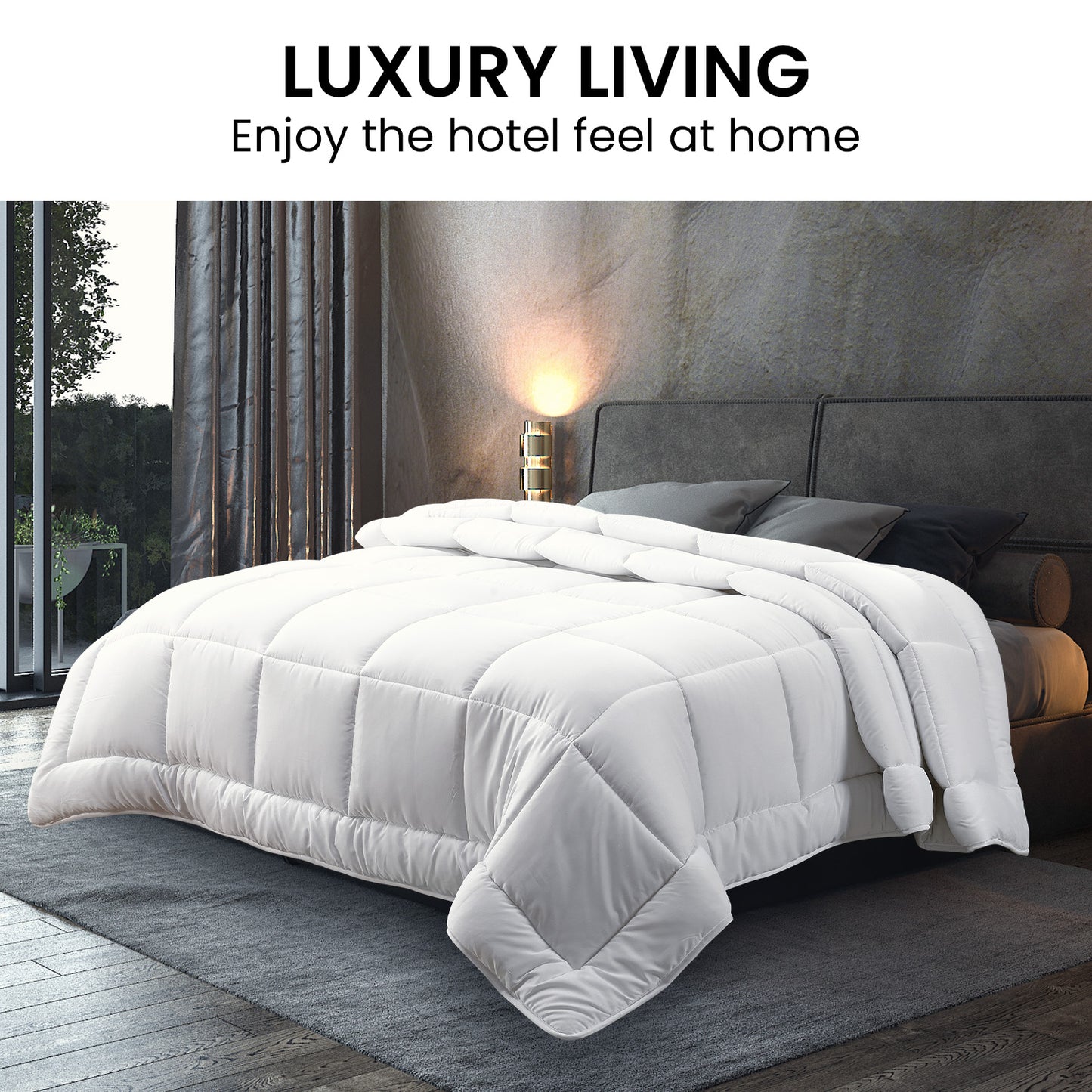 Laura Hill 700GSM Duck Down Feather Quilt – Soft, Hypoallergenic Warmth for Every Winter Night