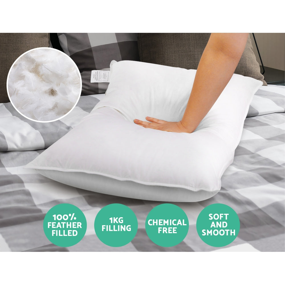 Giselle Duck Feather & Down Pillow Twin Pack – Dreamy Comfort for Nights You’ll Never Forget