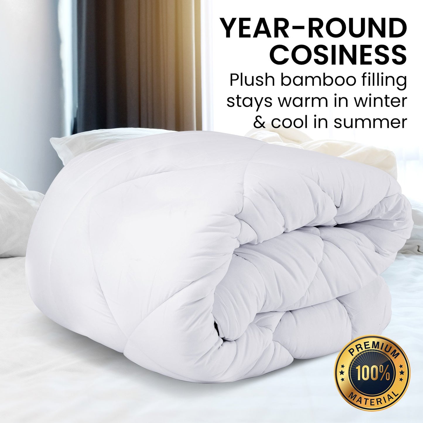 Laura Hill 700GSM Bamboo Quilt – Your Ticket to Dreamy Nights and Snuggly Mornings