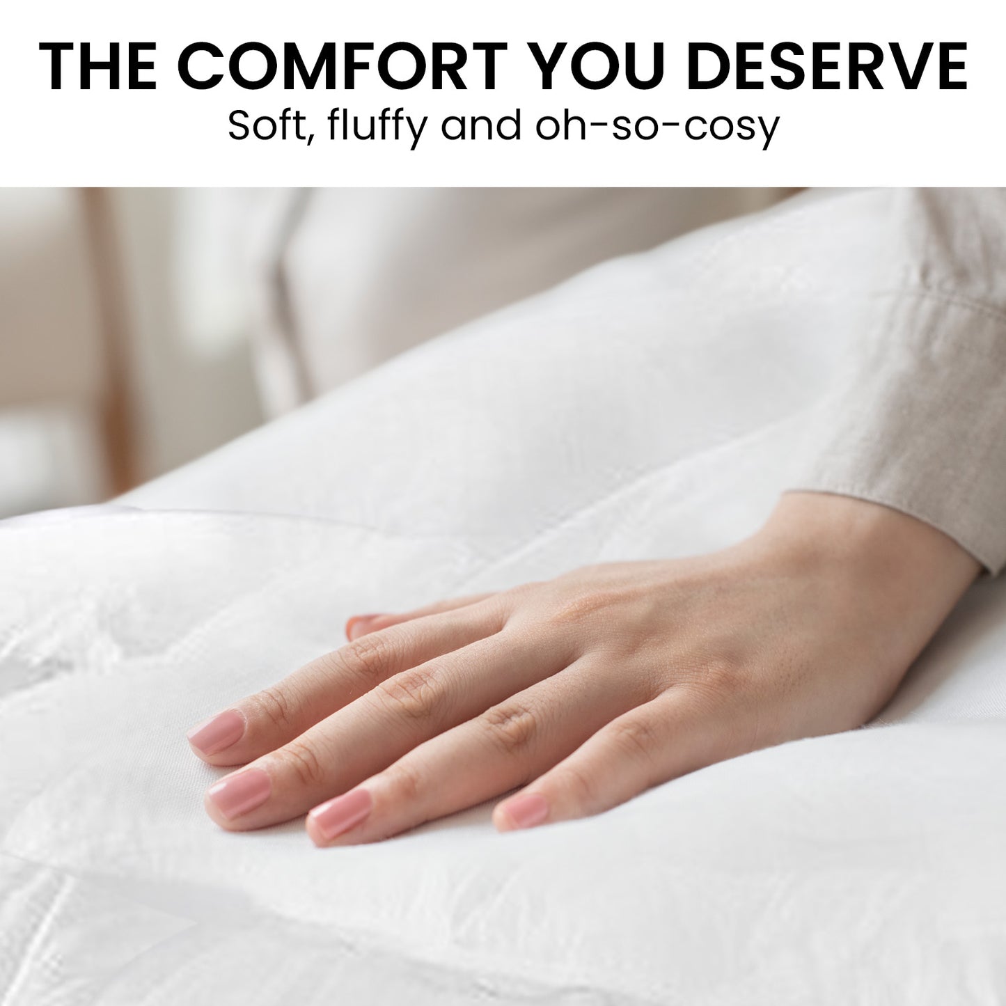 Laura Hill 500GSM Duck Down Feather Quilt – Your Ticket to Soft, Warm, and Durable Comfort
