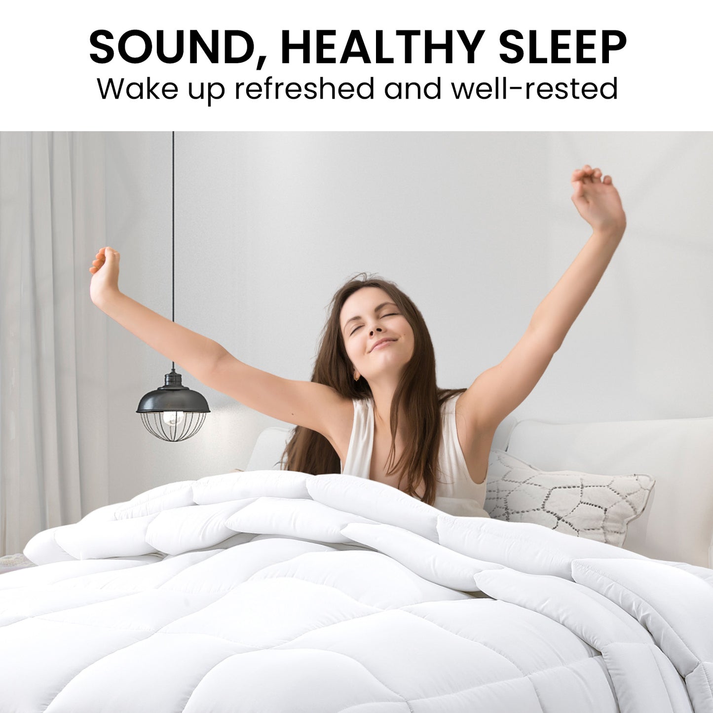 Laura Hill 700GSM Goose Down Feather Quilt – Snuggle, Sleep, and Stay Warm in Style