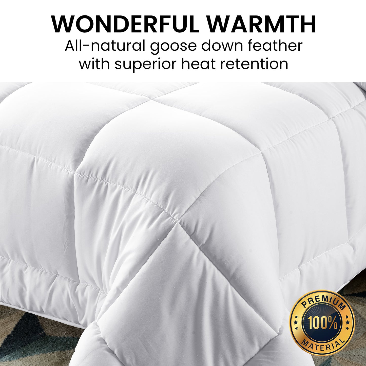 Laura Hill 700GSM Goose Down Feather Quilt – Snuggle, Sleep, and Stay Warm in Style