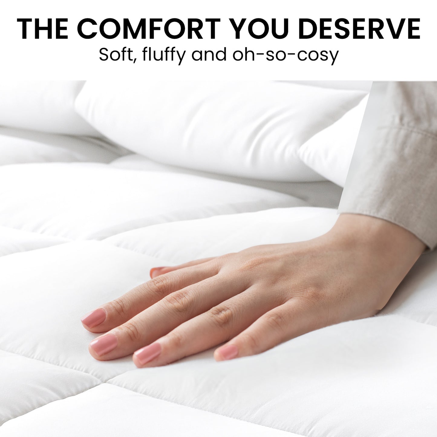 Laura Hill 700GSM Goose Down Feather Quilt – Snuggle, Sleep, and Stay Warm in Style
