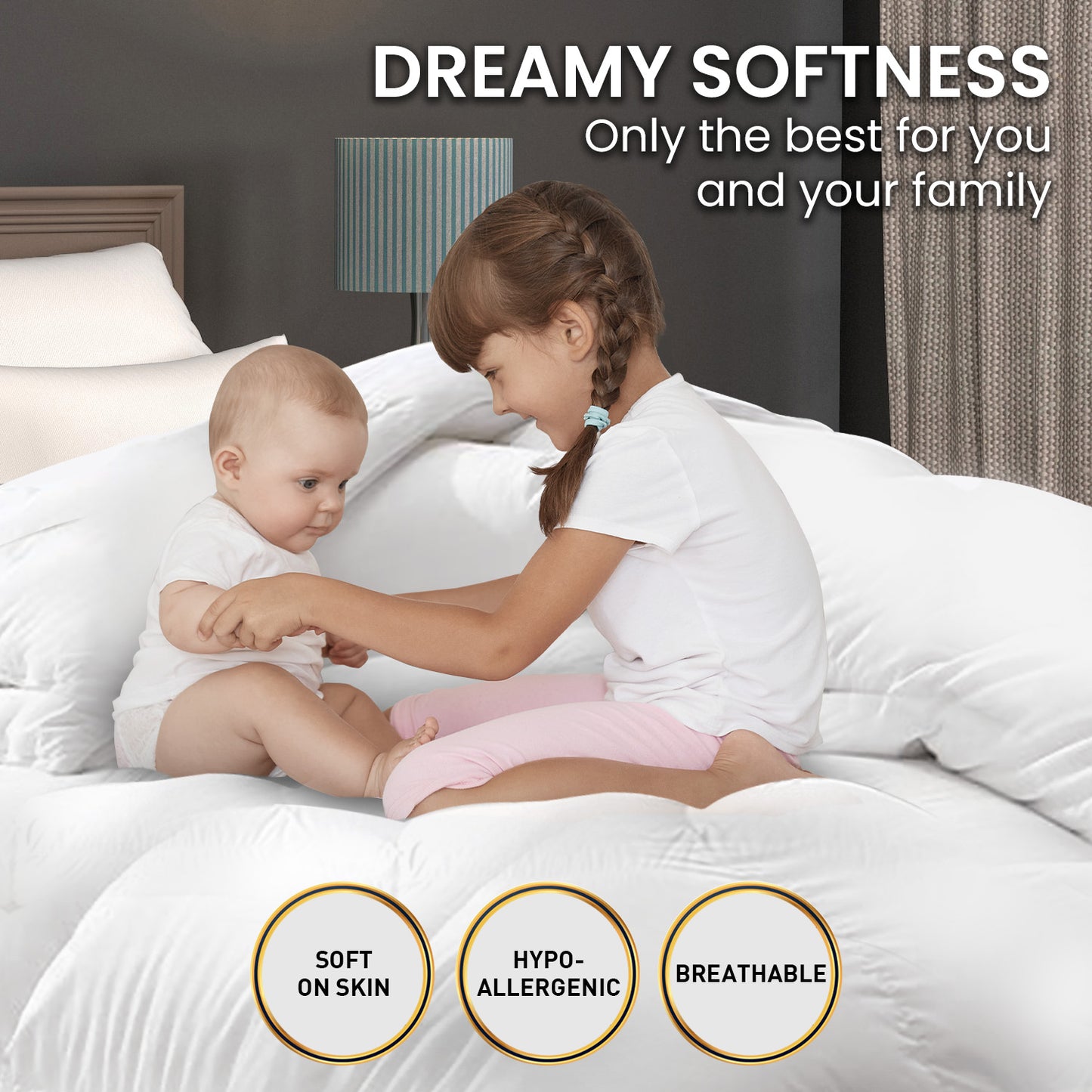 Laura Hill 700GSM Goose Down Feather Quilt – Snuggle, Sleep, and Stay Warm in Style